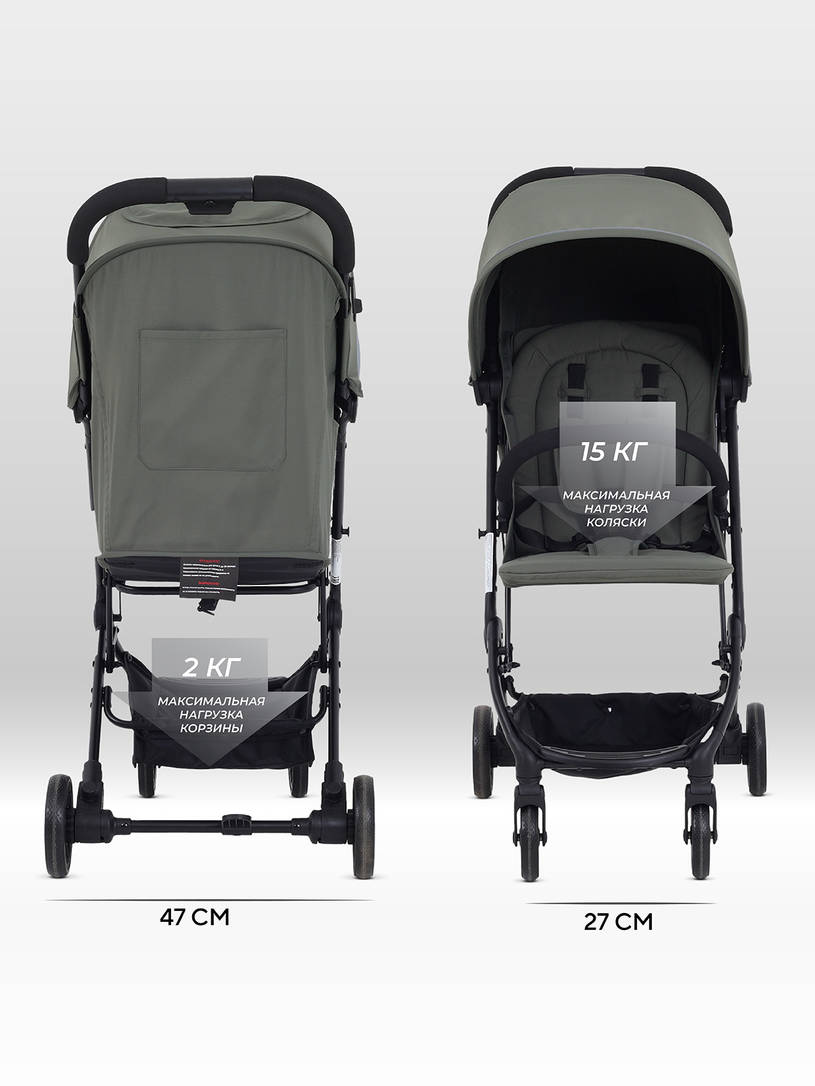 Коляска прогулочная Mowbaby Windy Green