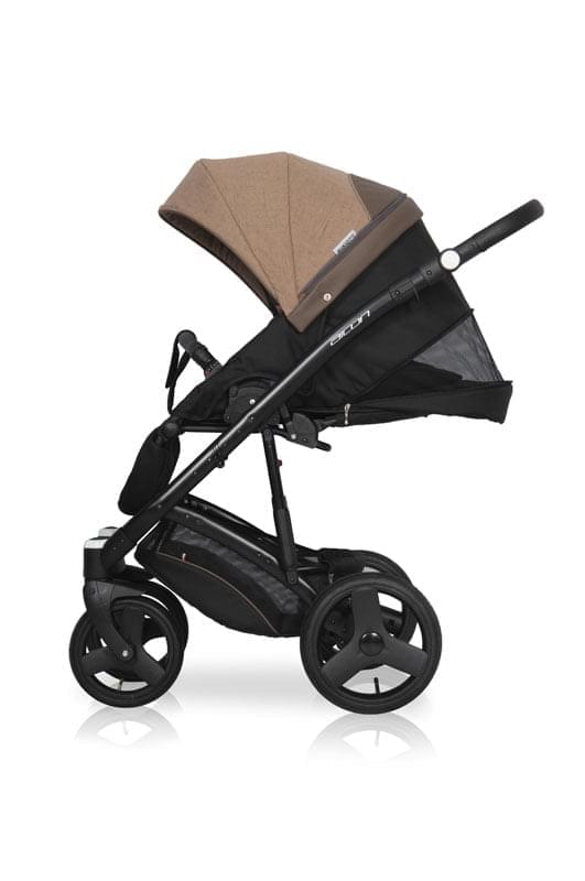 Коляска 3 в 1 Riko Basic Aicon 10 коричнево-бежевый