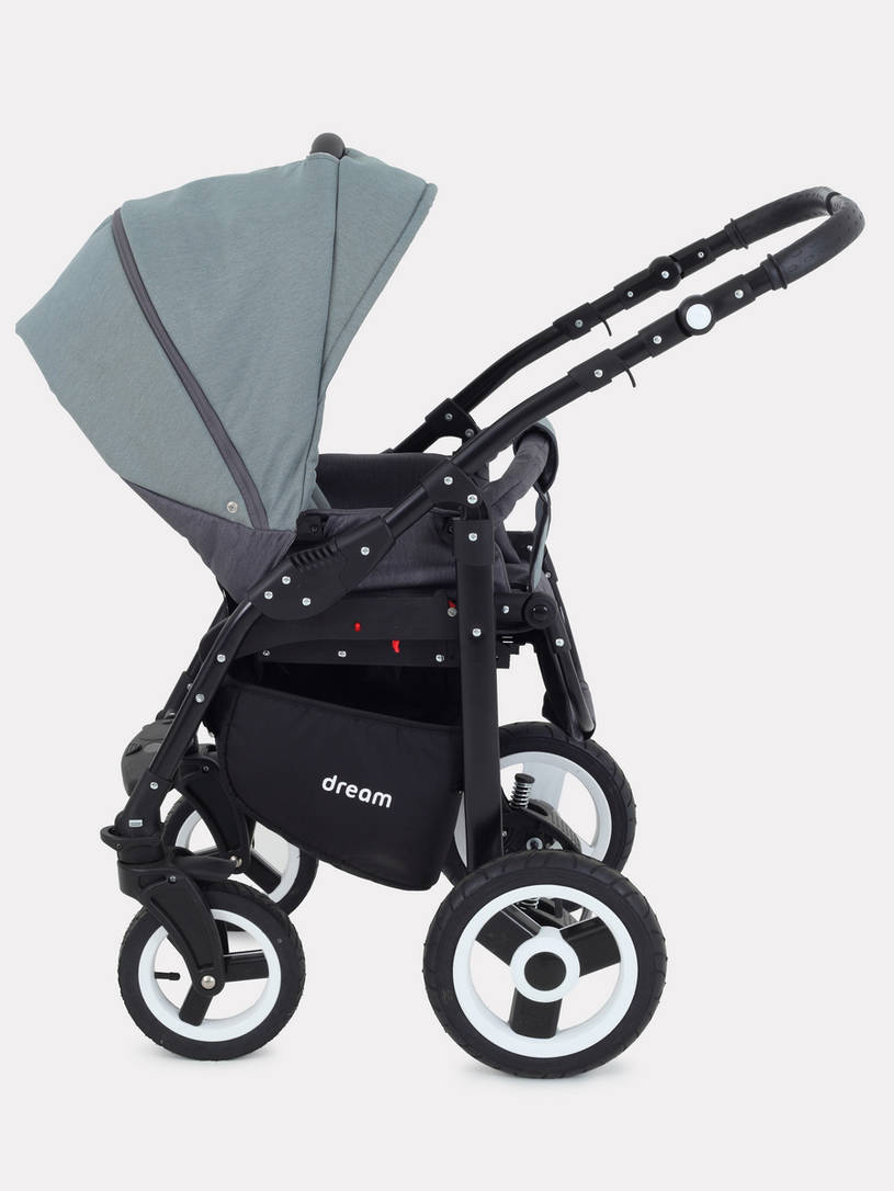 Коляска 2 в 1 Rant Dream 06 серый-зеленый