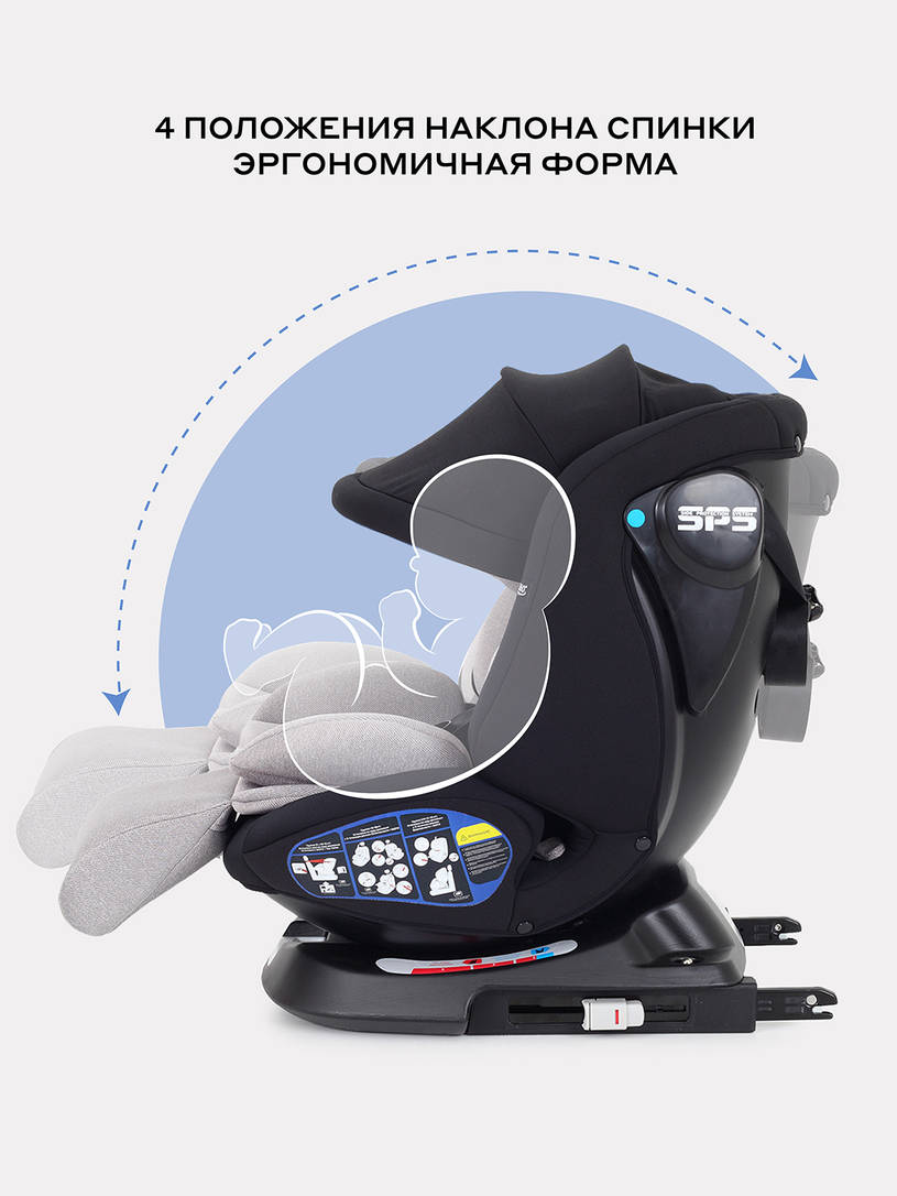 Автокресло Rant Nitro Plus isofix 0/1/2/3 (0-36 кг) Beige