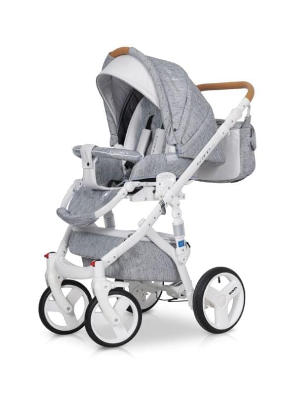 Коляска 3 в 1 Riko Bruno Luxe 05 серый
