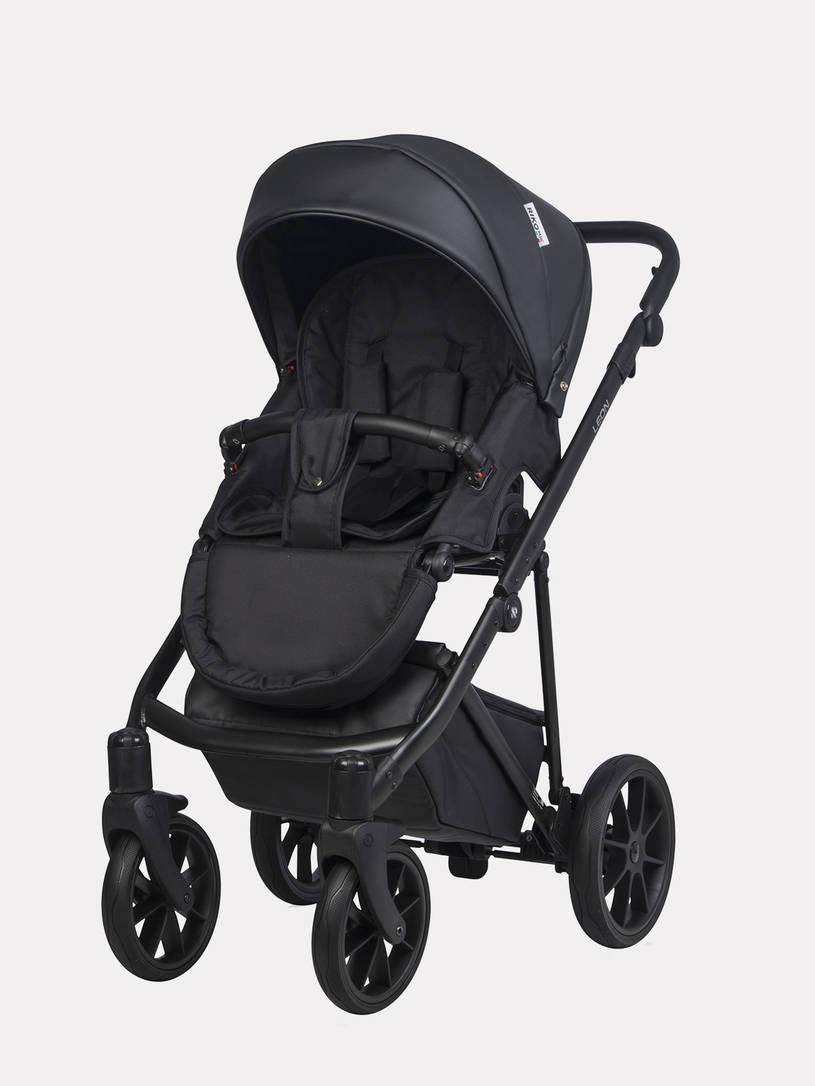 Коляска 2 в 1 Riko Basic Leon 04 Black