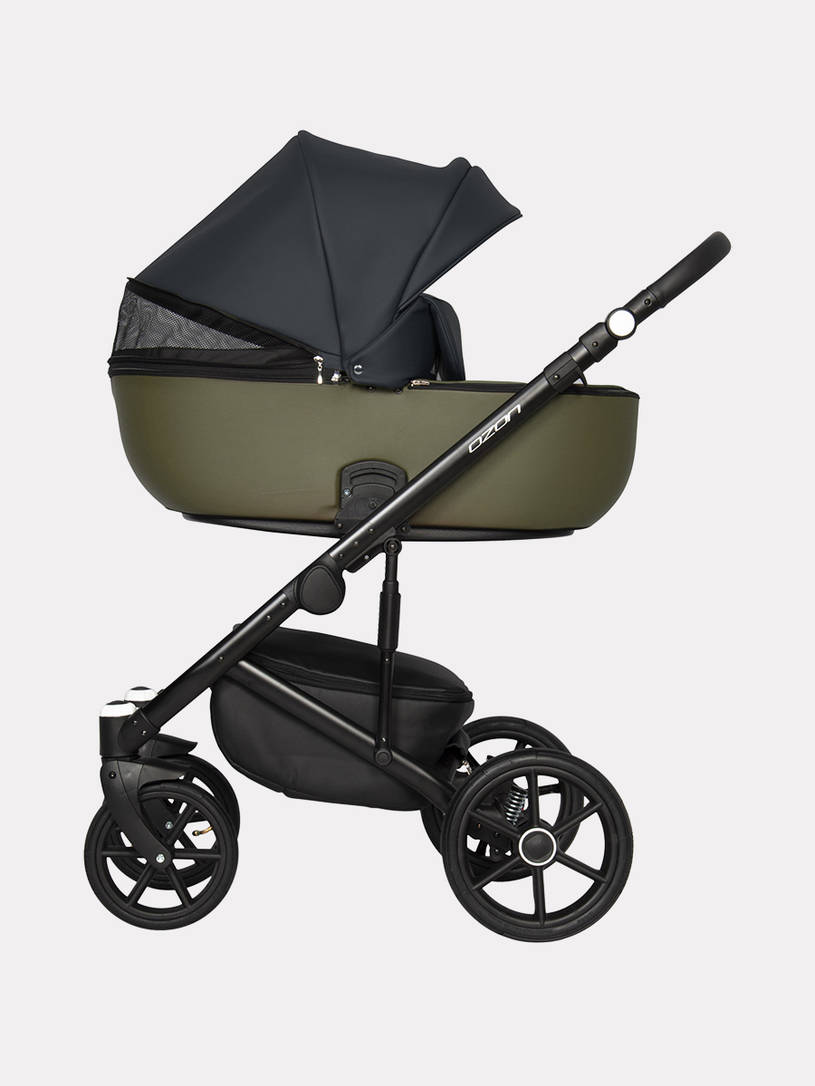 Коляска 2 в 1 Riko Basic Ozon 02 оливковый