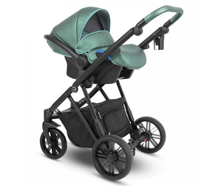 Коляска Camarelo Zeo 3 в 1 экокожа зеленый