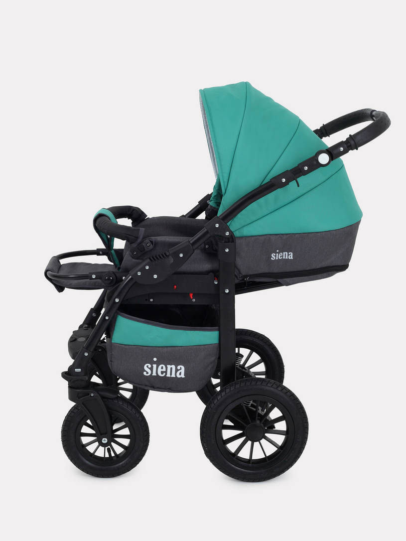 Коляска 3 в 1 Rant Siena 11 серый-темно-зеленый