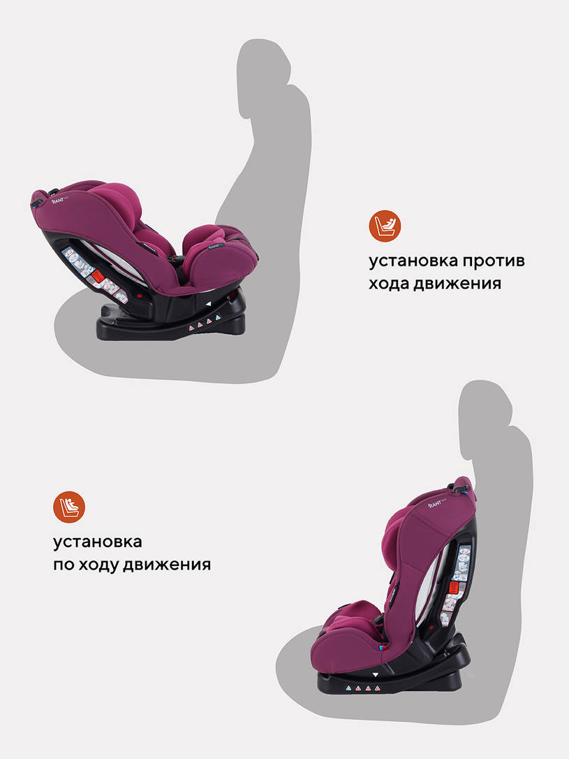 Автокресло Rant Basic Fiesta 0/1/2 (0-25 кг) Purple