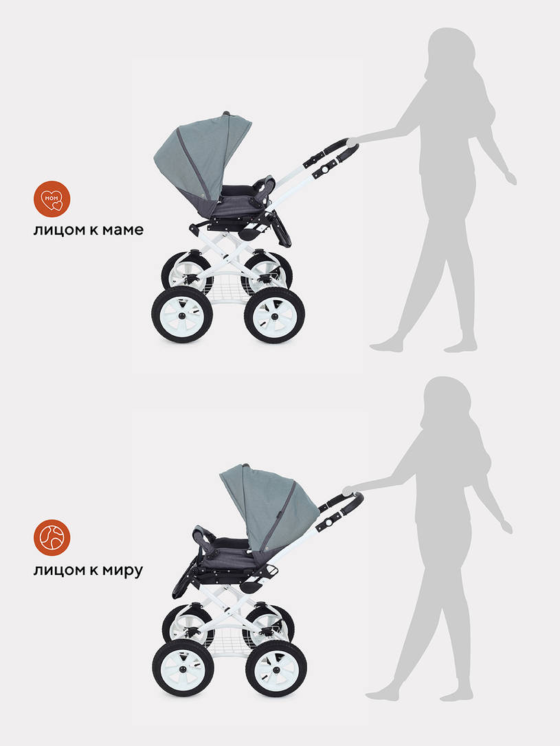 Коляска 2 в 1 Rant Dream Classic 06 зеленый