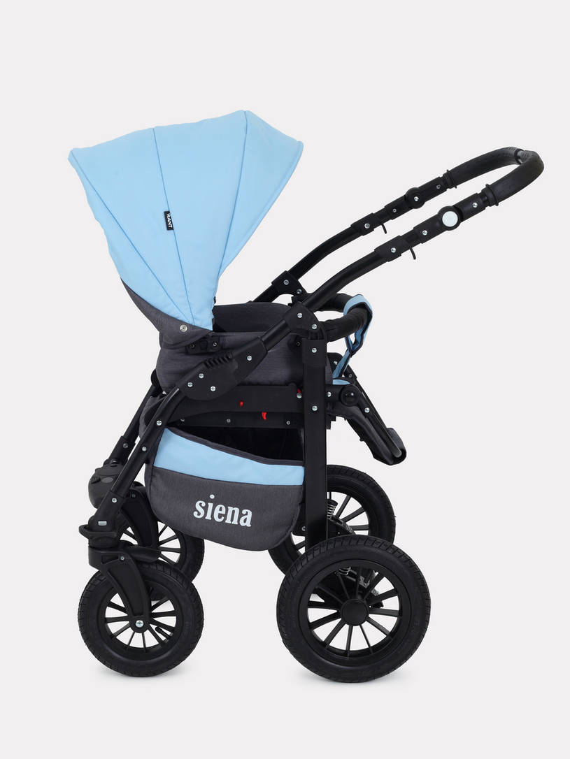 Коляска 3 в 1 Rant Siena 12 серый-голубой