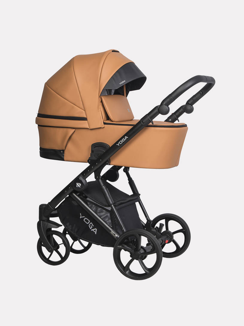 Коляска 3 в 1 Riko Basic Yoga Ecco 13 Caramel, Бежевый