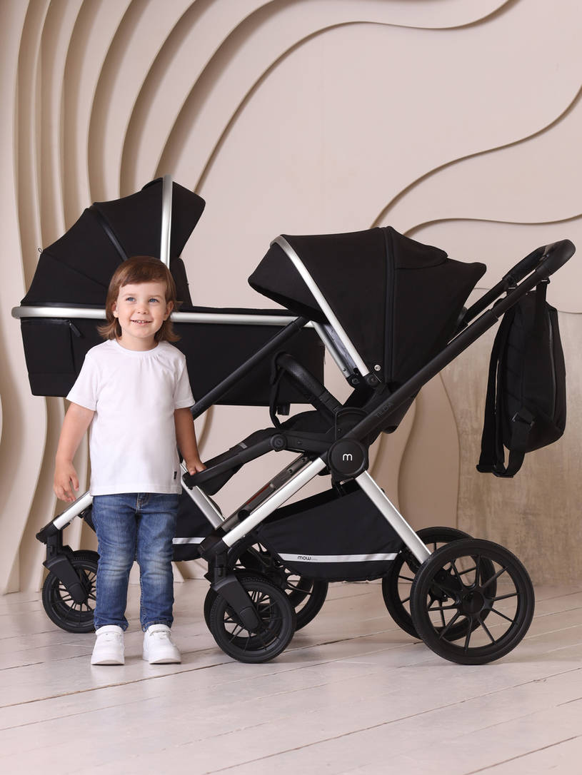 Коляска 2 в 1 Mowbaby Tilda Black
