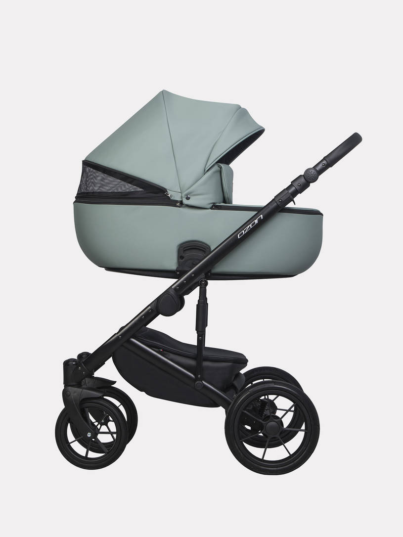 Коляска 3 в 1 Riko Basic Ozon Pastel 05, Оливковый