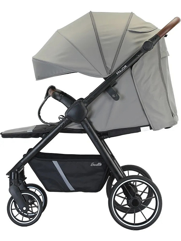 Детская прогулочная коляска Sevillababy Major серo-коричневый