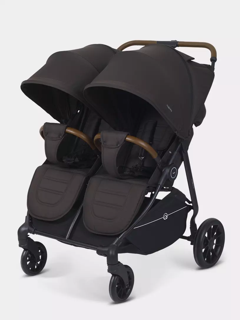 Коляска прогулочная для двойни Rant Twinny Chocolate 2025