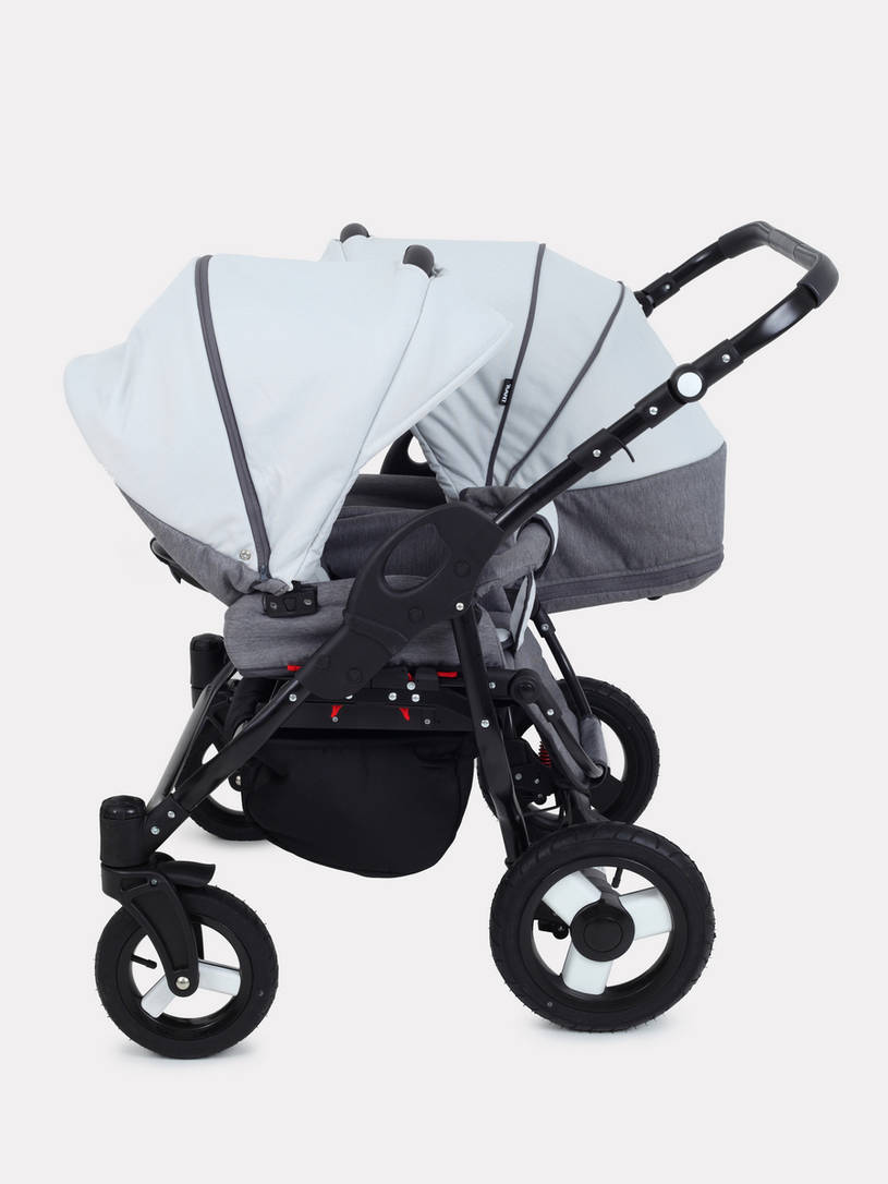 Коляска для двойни 2 в 1 Rant Dream Duo 01 графит-серый