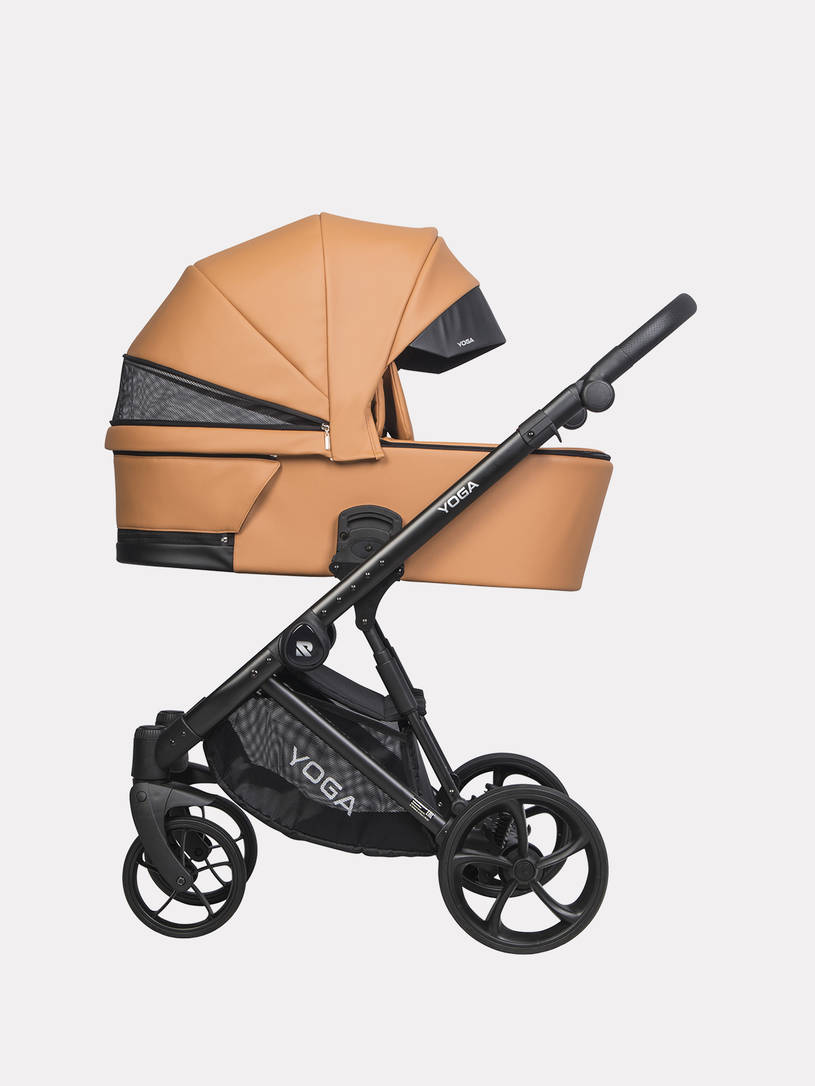 Коляска 3 в 1 Riko Basic Yoga Ecco 13 Caramel, Бежевый