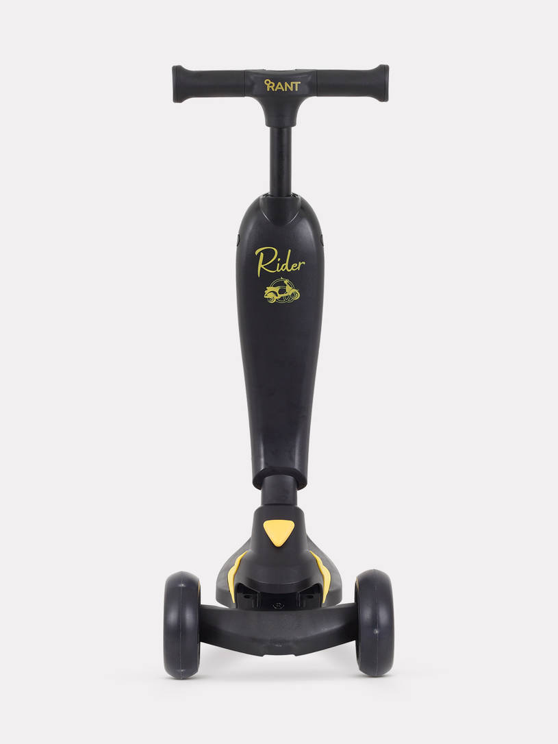 Cамокат 3-х колесный Rant Rider Plus black-yellow
