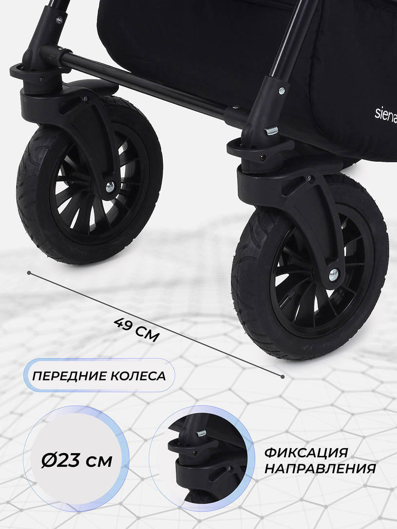 Коляска 2 в 1 Rant Siena 2024 08 графит