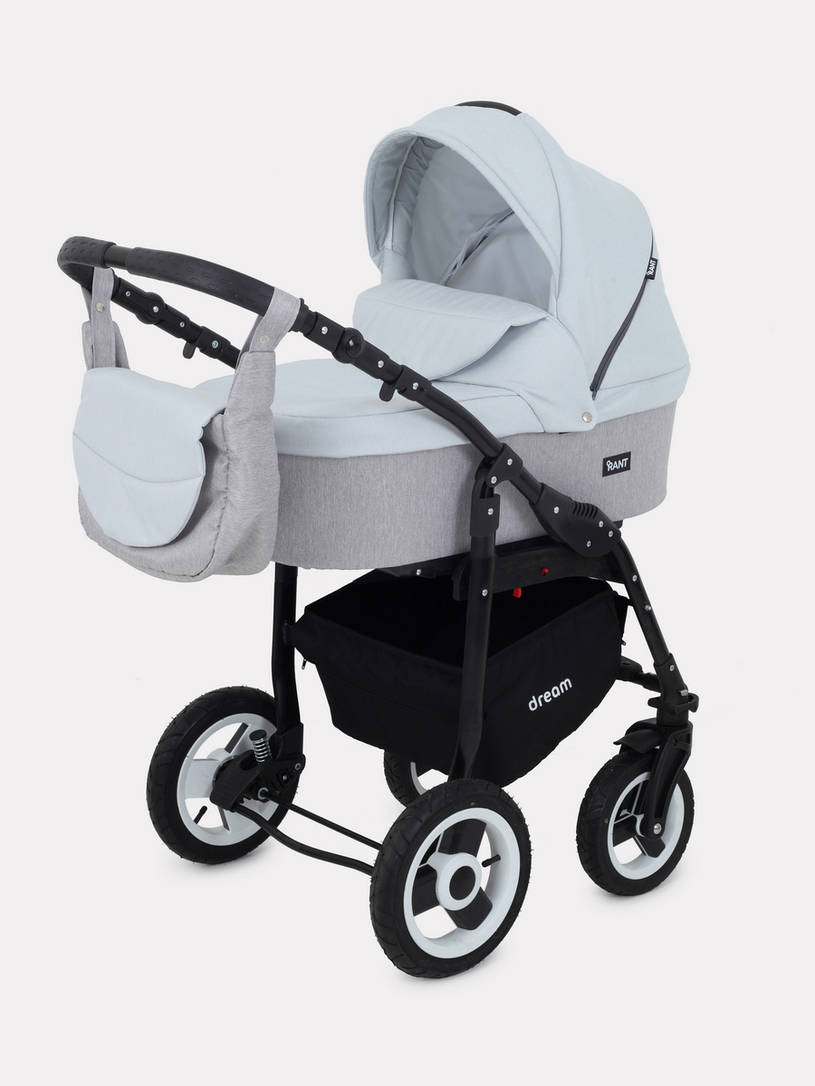 Коляска 2 в 1 Rant Dream 02 светло-серый