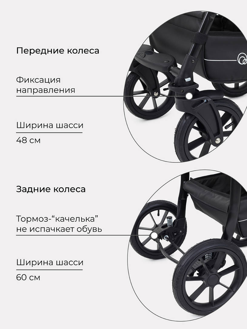 Коляска 3 в 1 Rant Patio Graphite