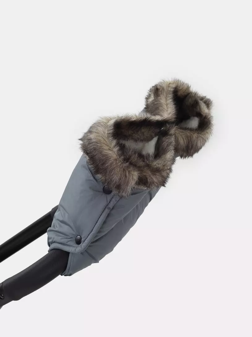 Муфта для рук на коляску Топотушки Престиж серый