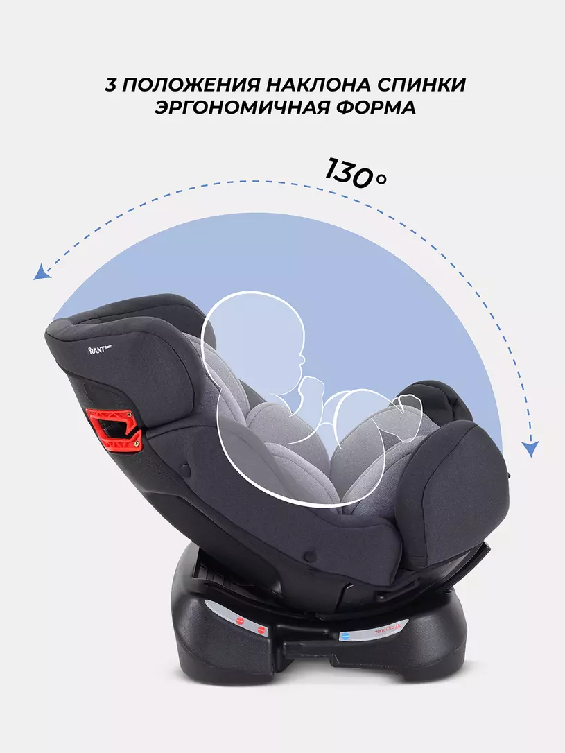 Автокресло Rant Basic Fuse 0/1/2 (0-25 кг) Grey