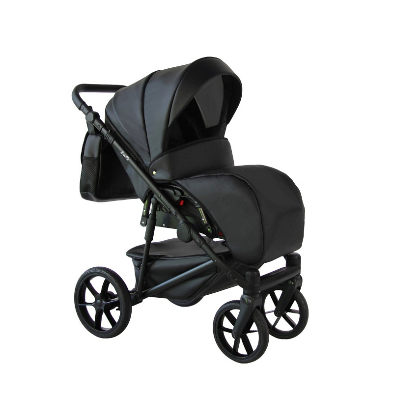 Детская коляска Sevillababy Tisso 2 в 1 черный экокожа