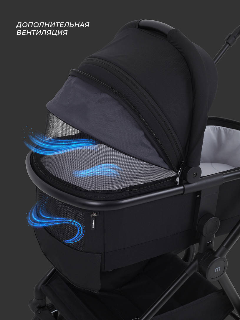 Коляска 2 в 1 Mowbaby Amber Black