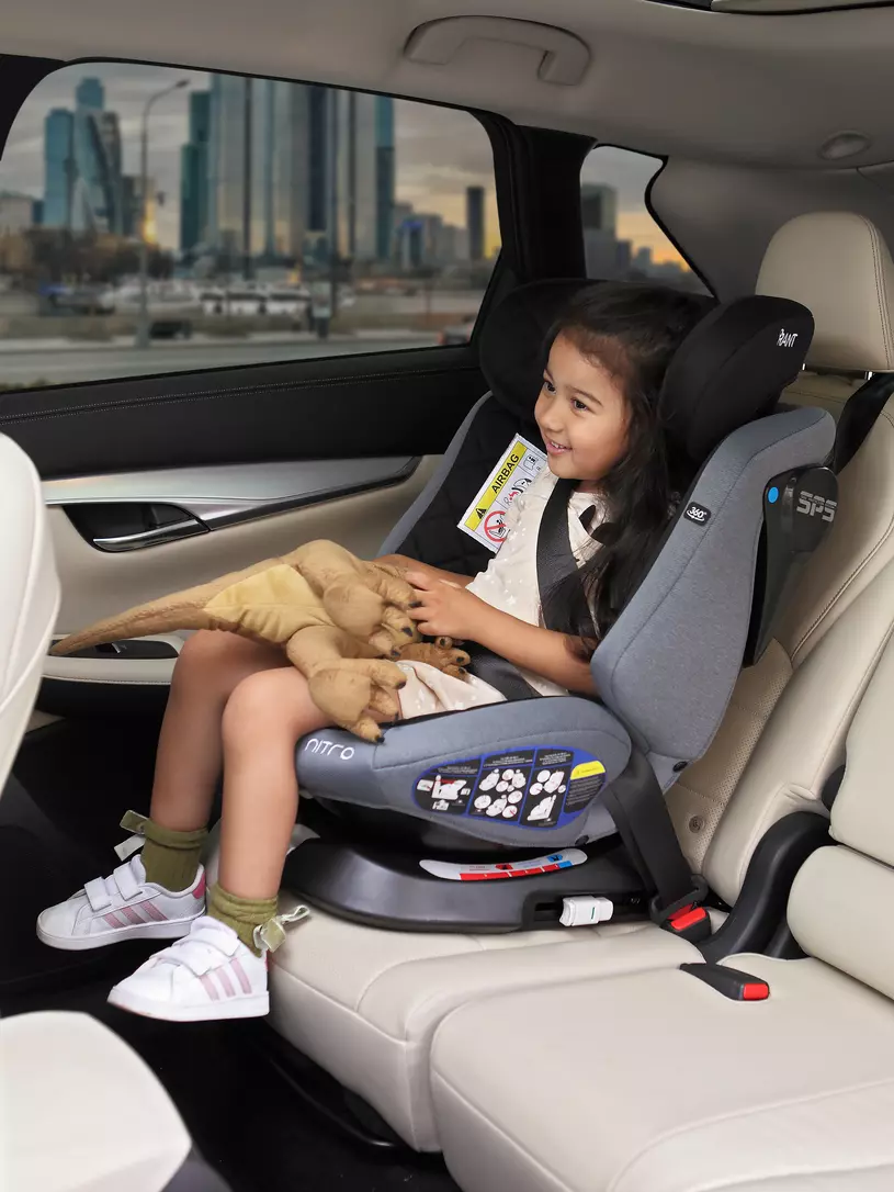 Автокресло Rant Nitro 0/1/2/3 (0-36 кг) Grey/Black