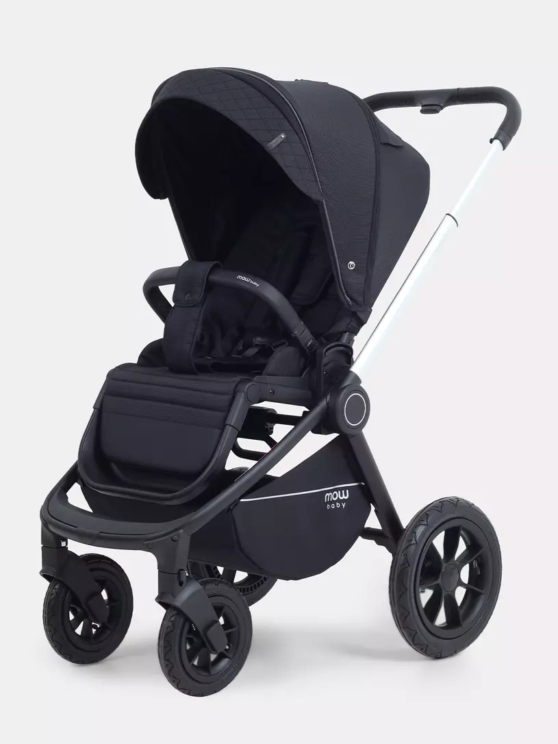 Коляска 3 в 1 Mowbaby Zoom Air Silver Black