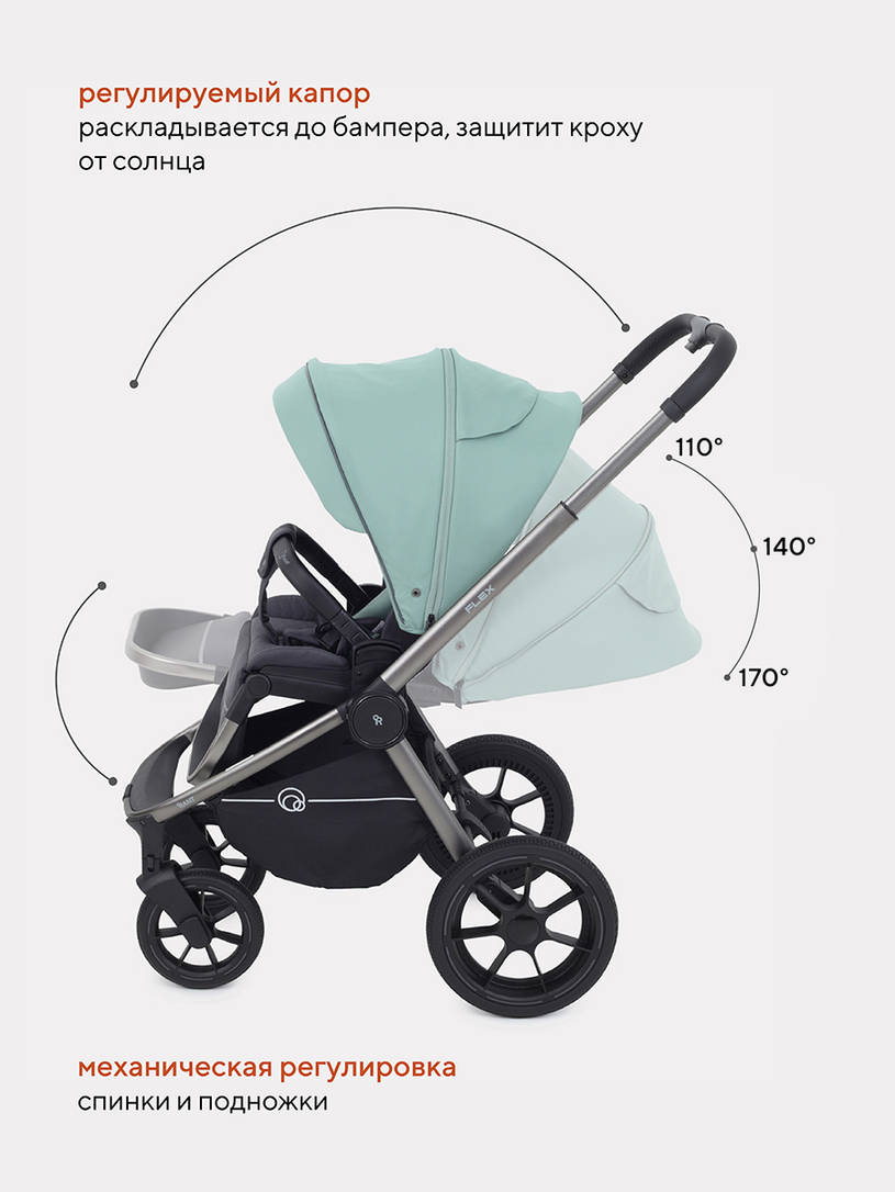 Коляска прогулочная Rant Flex Pro 2023 RA099 Green