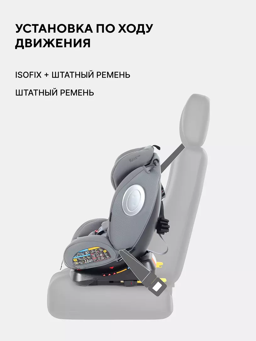 Автокресло Rant Basic Twist Next isofix группа 0+/1/2/3 (0-36 кг) Grey