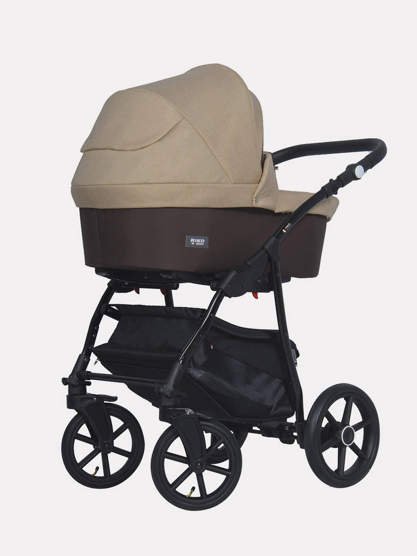 Коляска 2 в 1 Riko Basic Bella 07 коричнево-бежевый