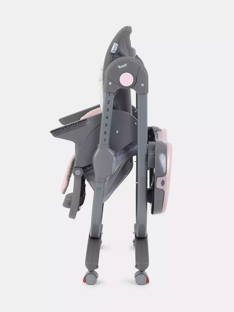 Стульчик для кормления Rant Cafe grey-pink