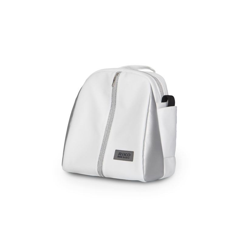 Коляска 2 в 1 Riko Basic Ozon Premium 31 белый-серебристый