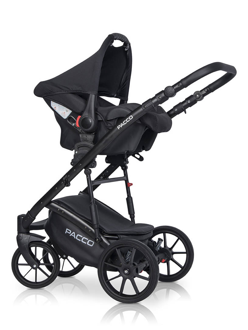 Коляска 3 в 1 Riko Basic Pacco 02 pink