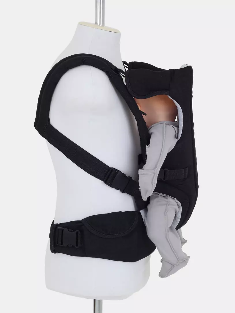 Рюкзак-кенгуру Топотушки Деним стежка черный