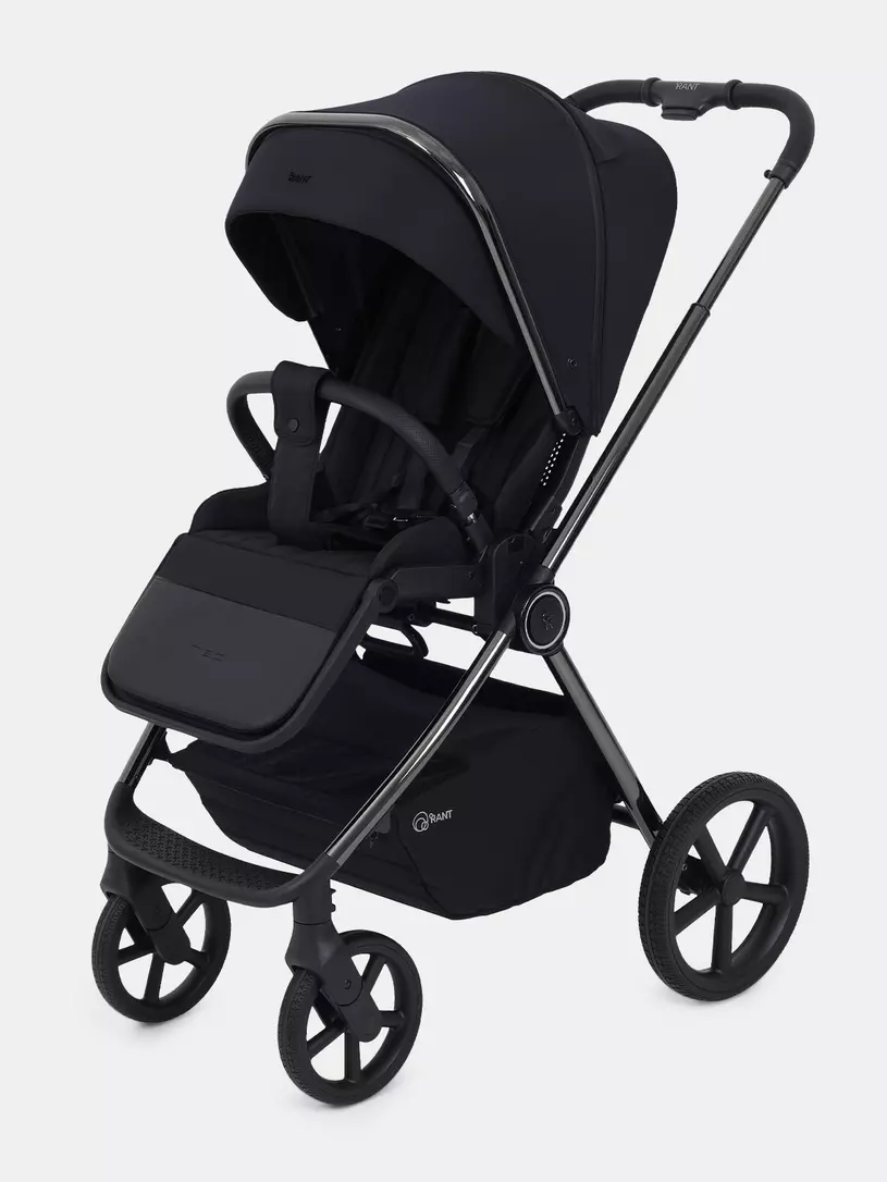 Коляска 2 в 1 Rant Teo Black Chrome Black