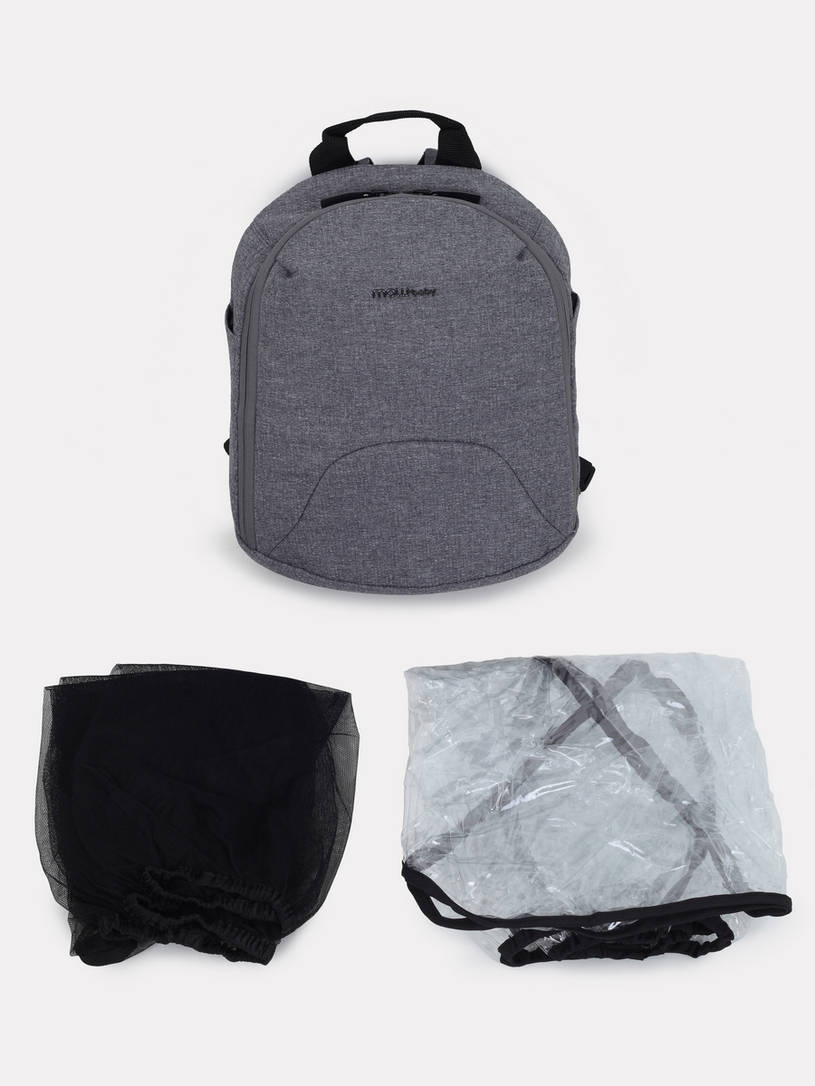 Коляска 2 в 1 MOWBaby ZOOM PU RA086 Silver Grey