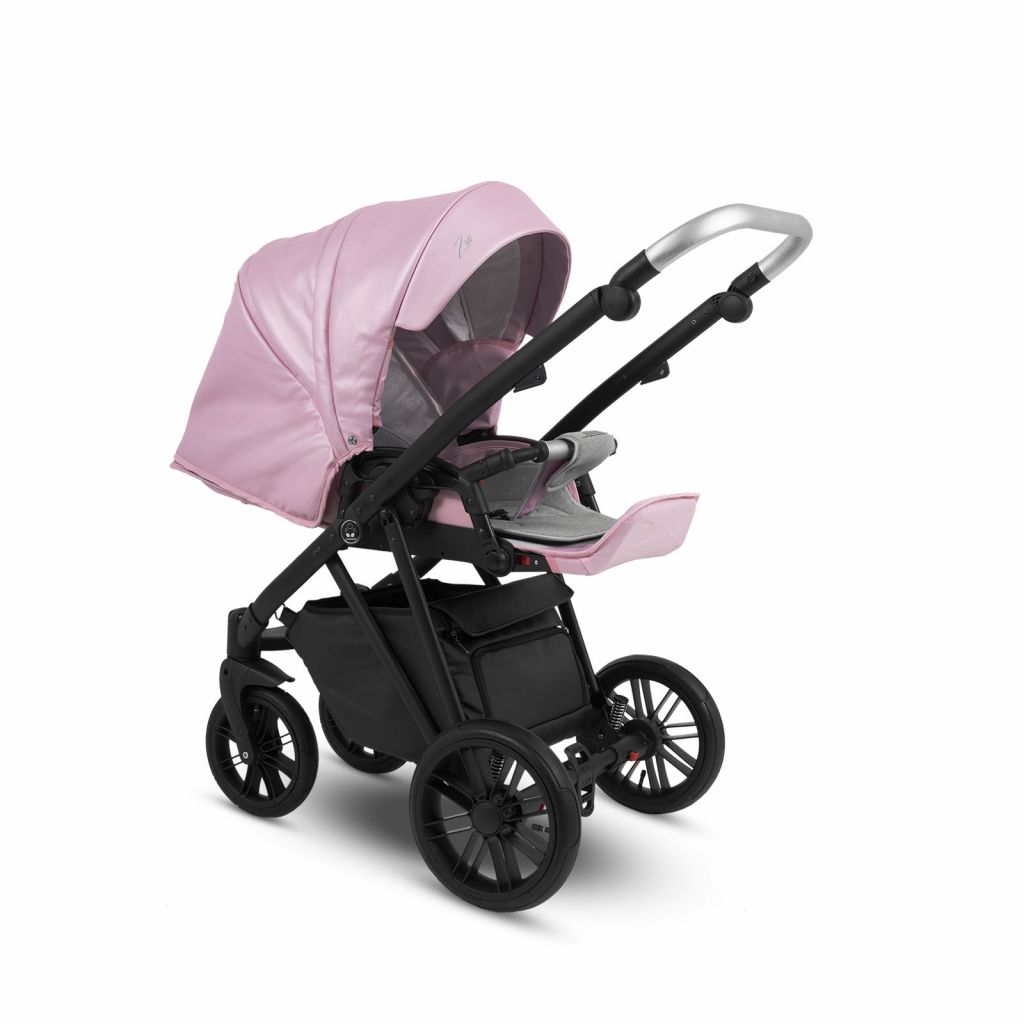 Коляска 2 в 1 Camarelo Zeo Eco, Пудровая кожа (ZEO-02)
