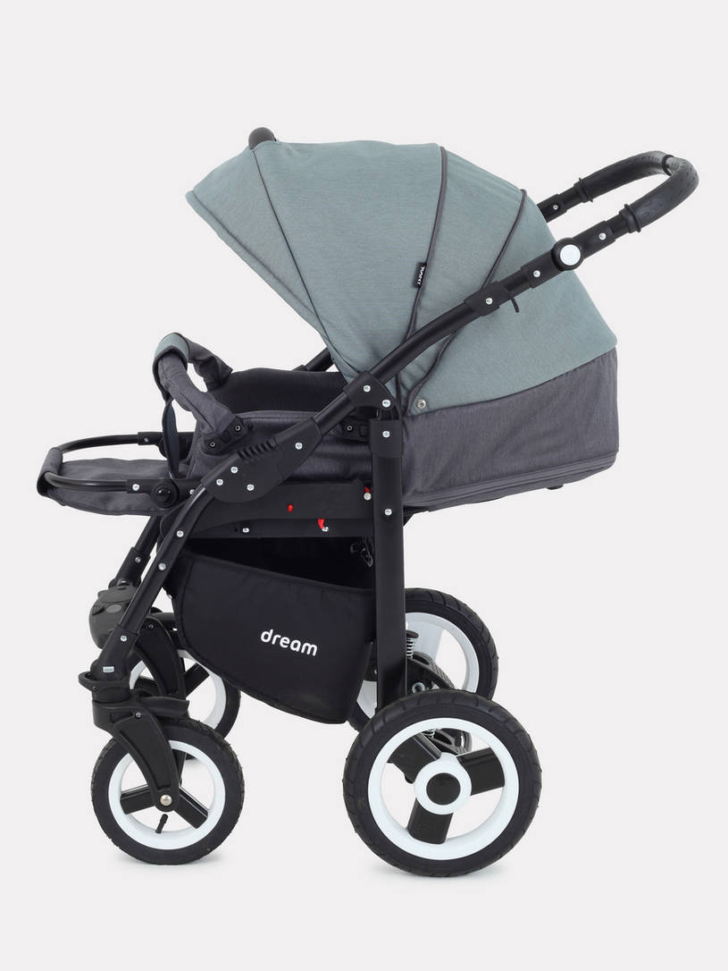 Коляска 3 в 1 Rant Dream 06 серый-зеленый