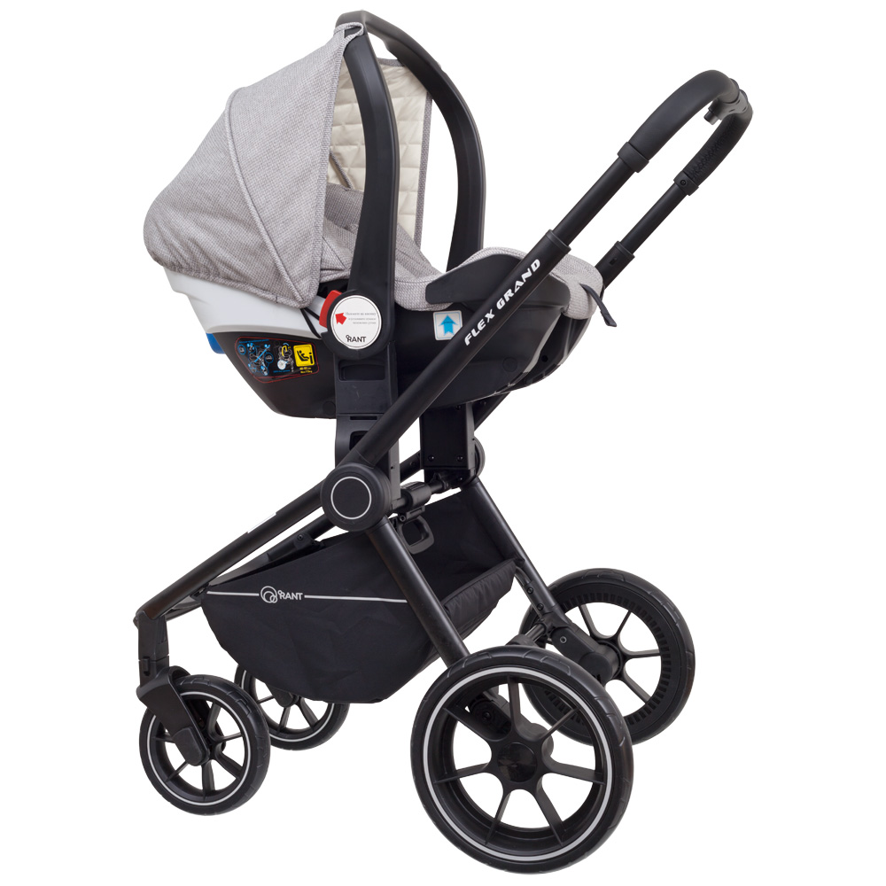 Коляска 3 в 1 Rant Flex Grand Mineral Silver темно-серый