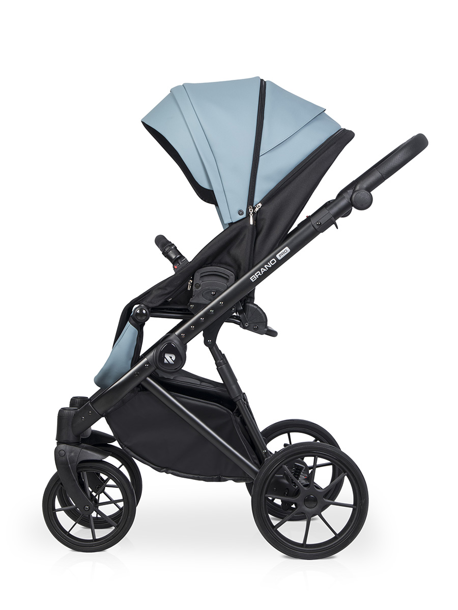 Коляска 3 в 1 Riko Brano Pro, 02 Сrystal blue