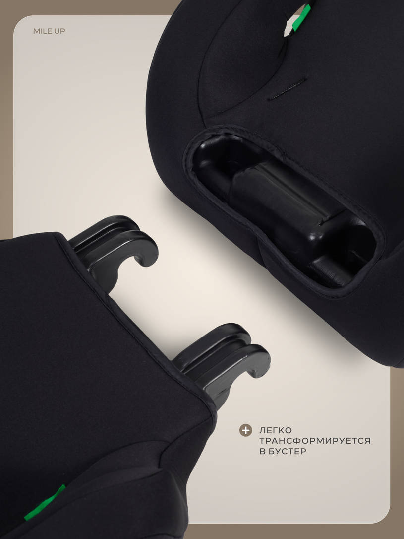 Автокресло Rant Basic Mile UP (76-150см) Black