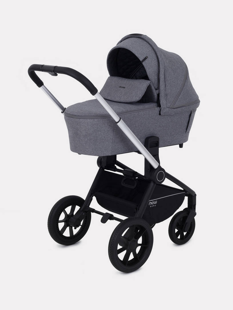 Коляска 3 в 1 Mowbaby Zoom Silver 2025 grey