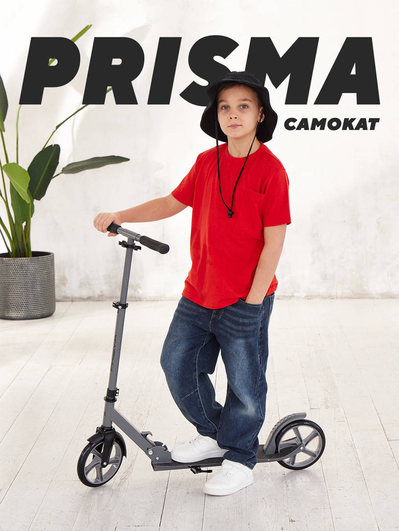 Самокат 2-х колесный Mowbaby Prisma Grey