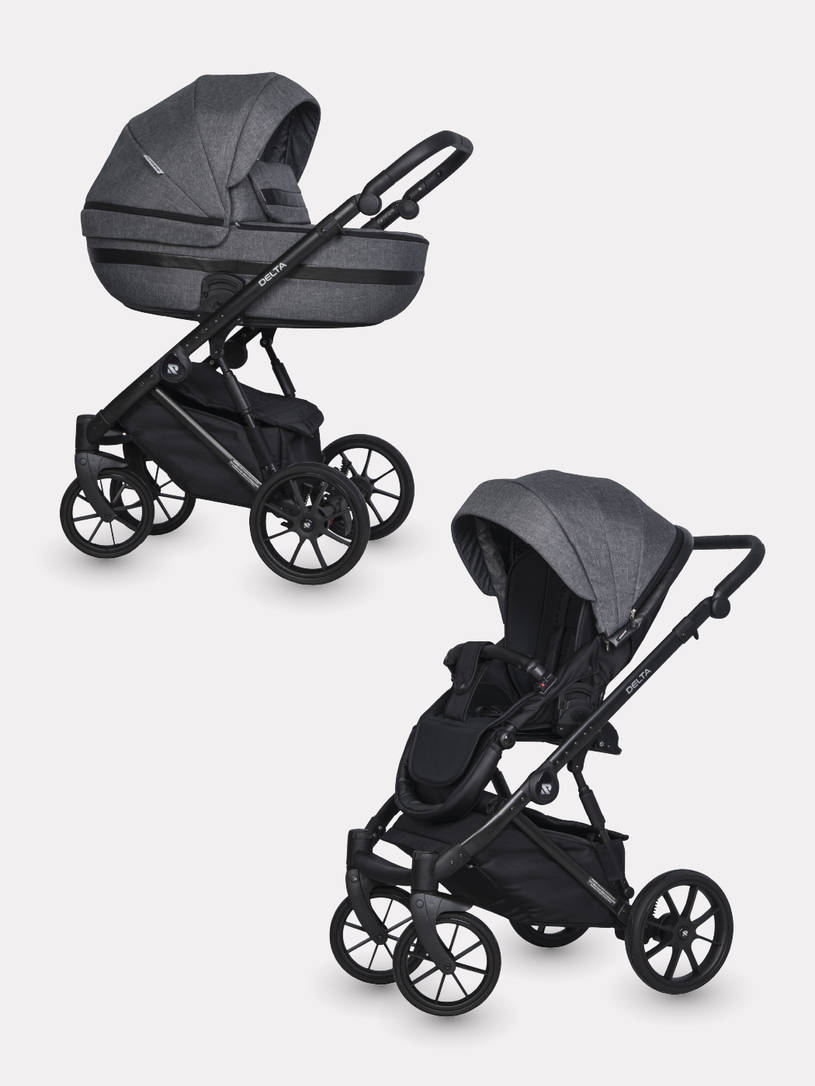 Коляска 2 в 1 RIKO BASIC DELTA 05 Carbon
