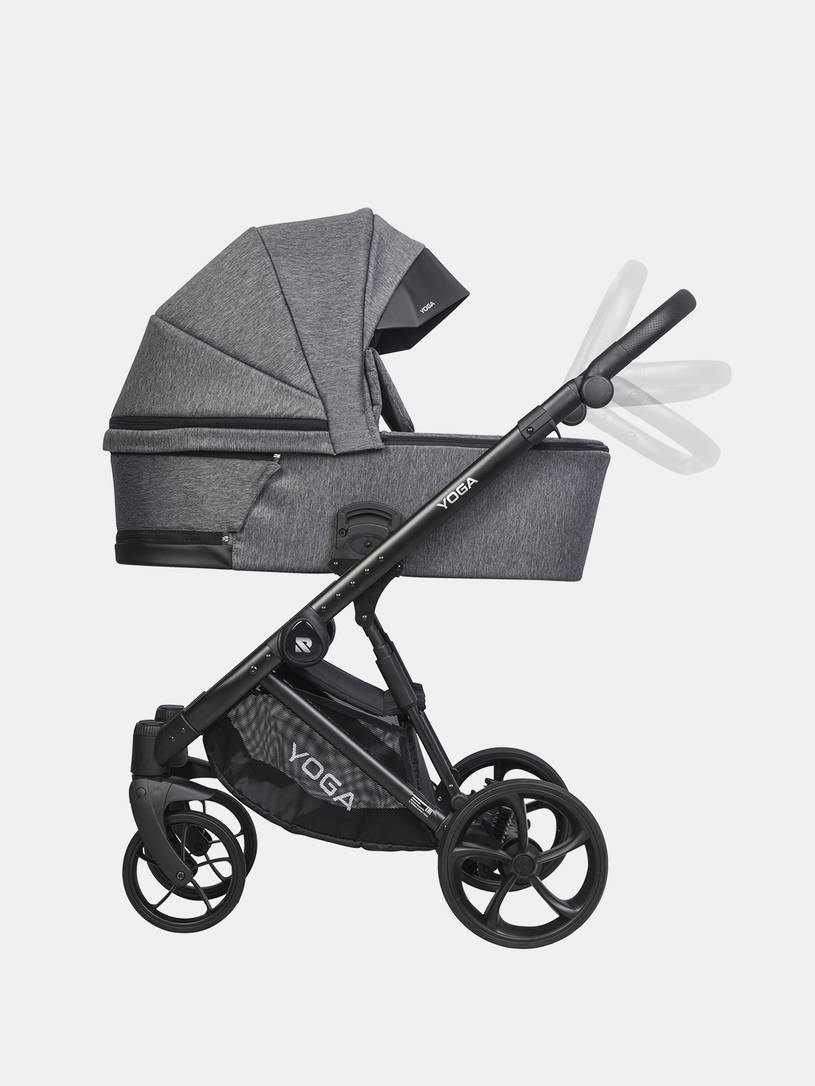 Коляска 2 в 1 Riko Basic YOGA, 01 ГРАФИТ
