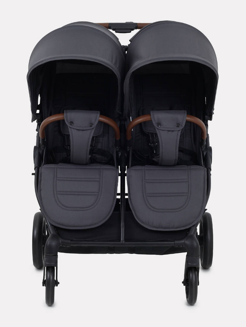 Коляска прогулочная для двойни Rant Twinny Graphite 2025