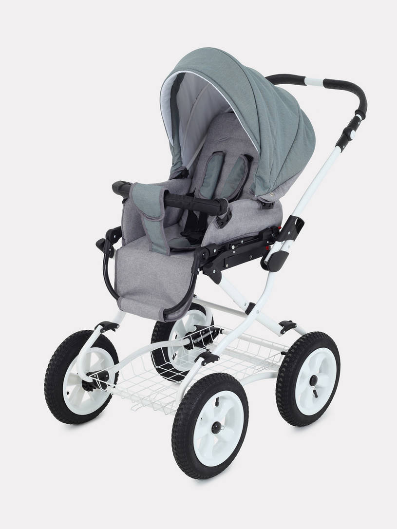 Коляска 2 в 1 Rant Siena Classic 09 серый-зеленый