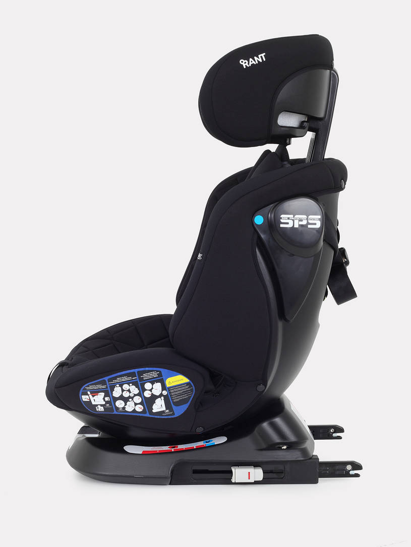 Автокресло Rant Nitro Plus isofix группа 0/1/2/3 (0-36 кг) Black